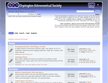 Tablet Screenshot of forum.orpington-astronomy.org.uk
